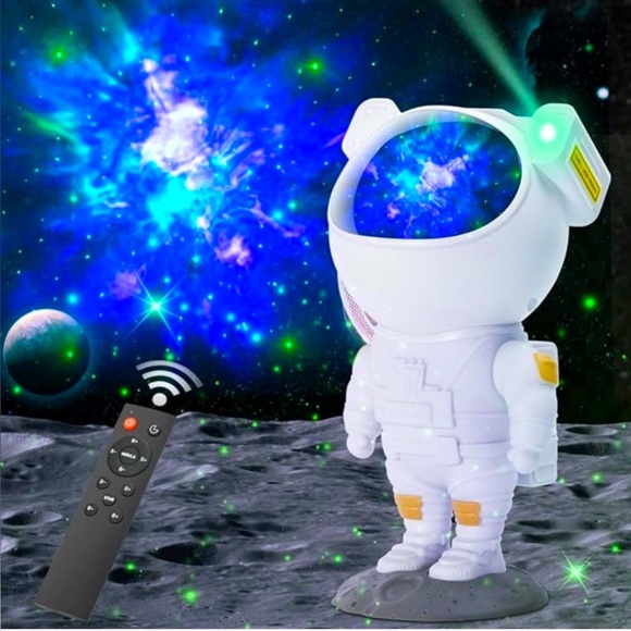 Astronaut Star Projector with Remote Control - White - Picture 2 of 5